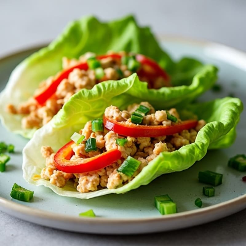 Spicy Tuna Crisp Lettuce Wraps