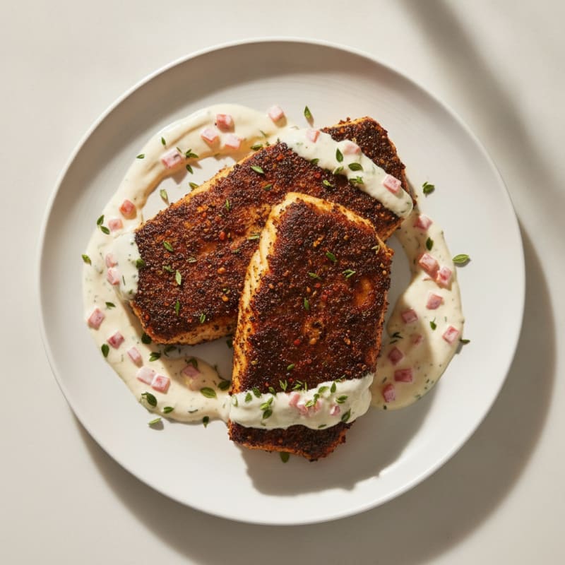Blackened Catfish with Cajun Remoulade