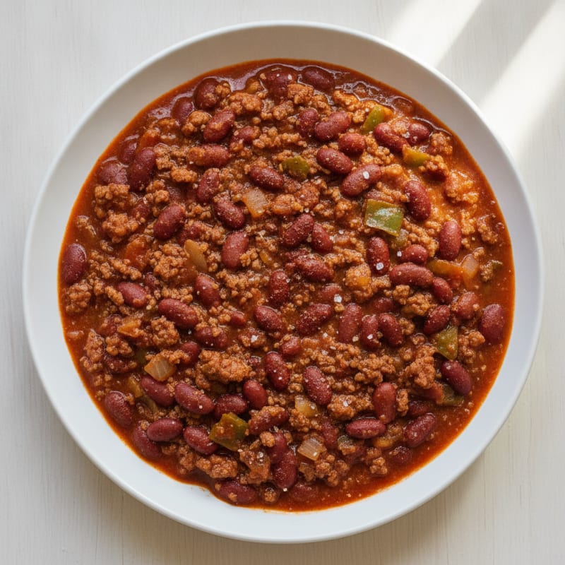 Slow Cooker Beef Chili with Kidney Beans