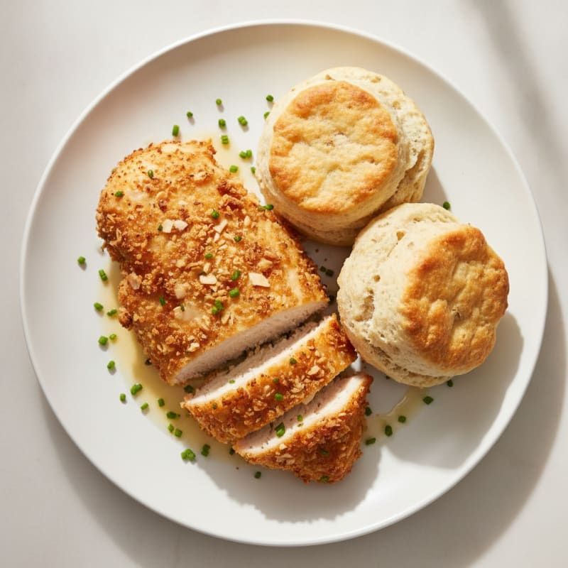 Buttermilk Fried Chicken and Biscuits