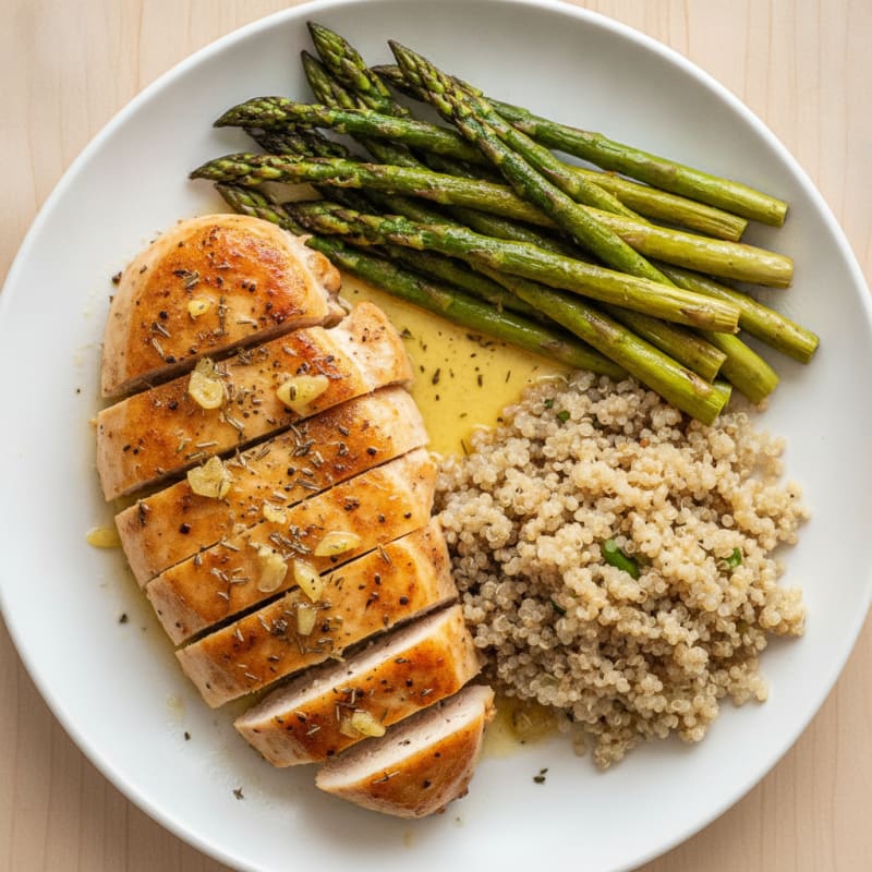 Lemon Herb Chicken with Roasted Asparagus