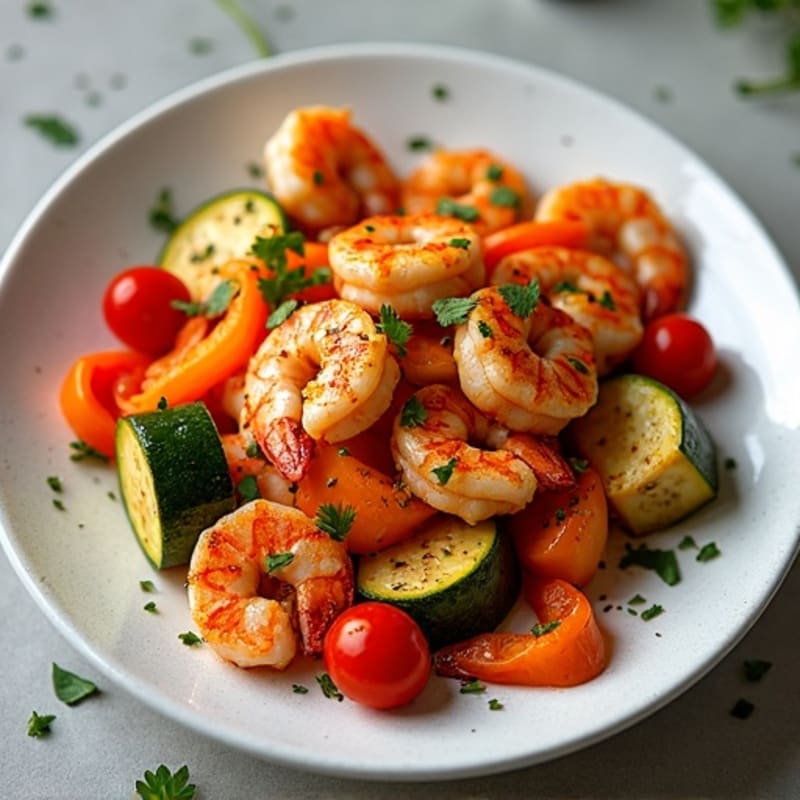 Sheet Pan Cajun Shrimp and Roasted Vegetables