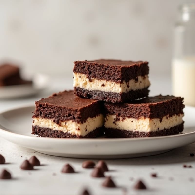 Protein-Rich Dark Chocolate Greek Yogurt Cheesecake Squares