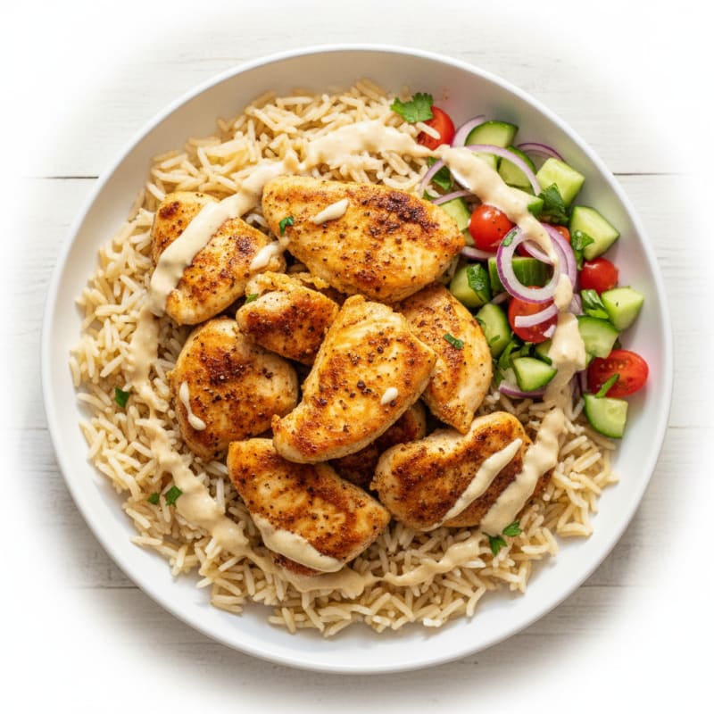 Chicken Shawarma Rice Bowl