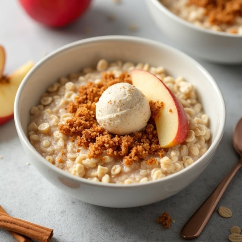 Protein-Packed Cinnamon Apple Oatmeal Bowl