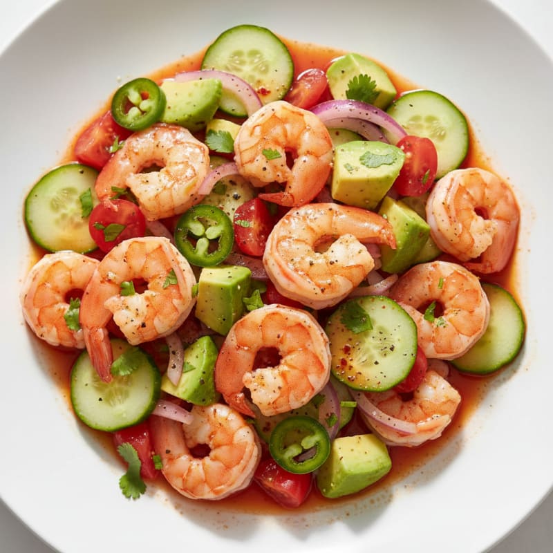 Zesty Chili-Lime Shrimp Ceviche with Avocado