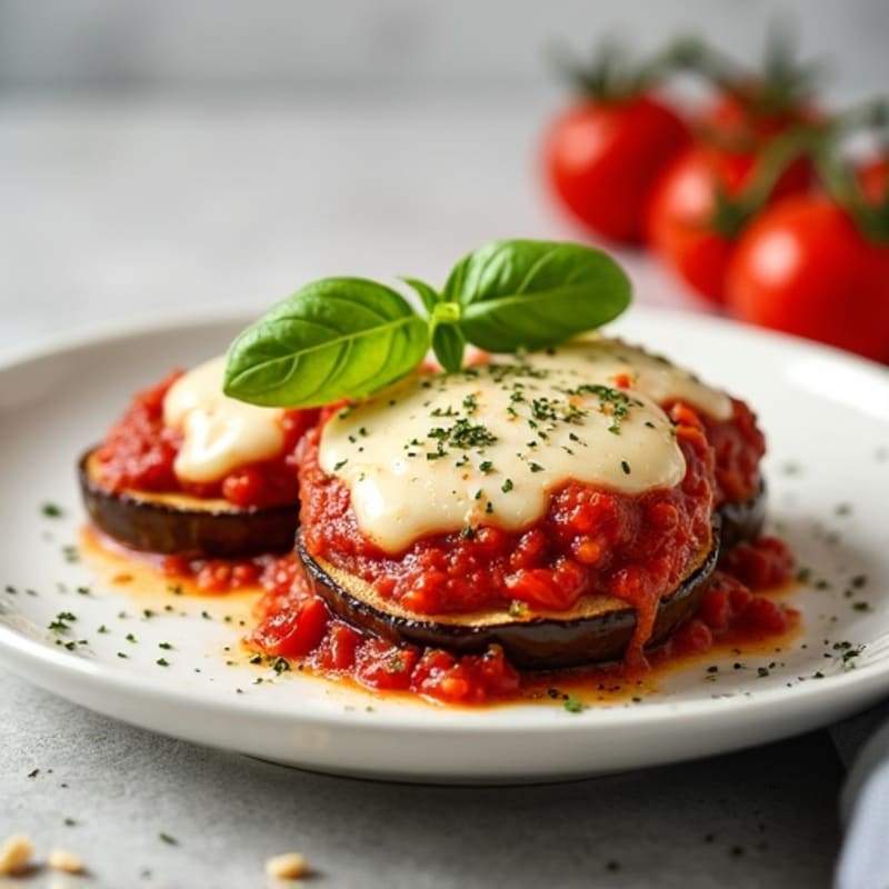 Healthy Baked Eggplant Parmesan
