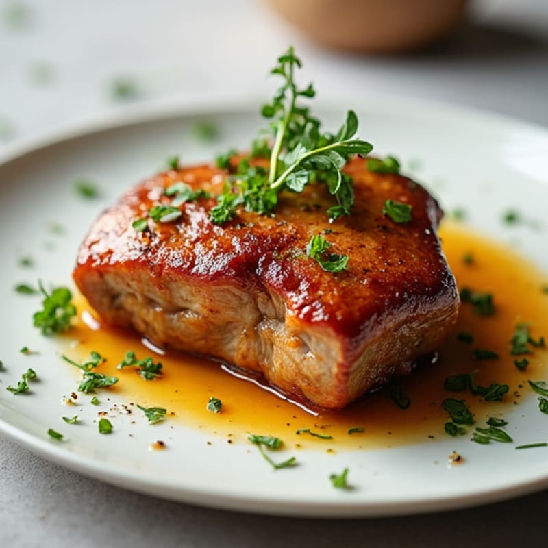Crispy Pan-Seared Duck with Fresh Herbs