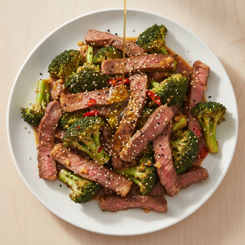 Sesame Beef and Broccoli Stir-Fry