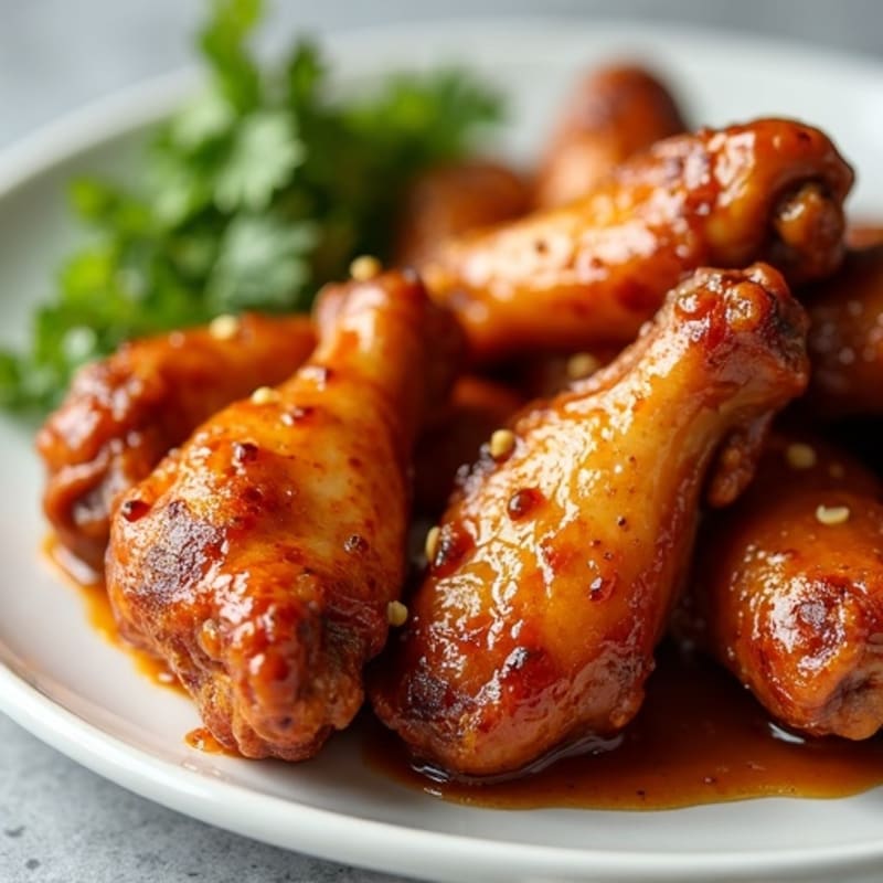 Crispy Baked Honey Garlic Chicken Wings