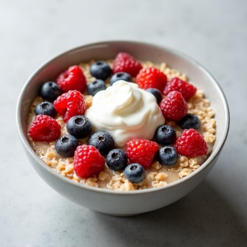 Creamy Protein Berry Oatmeal