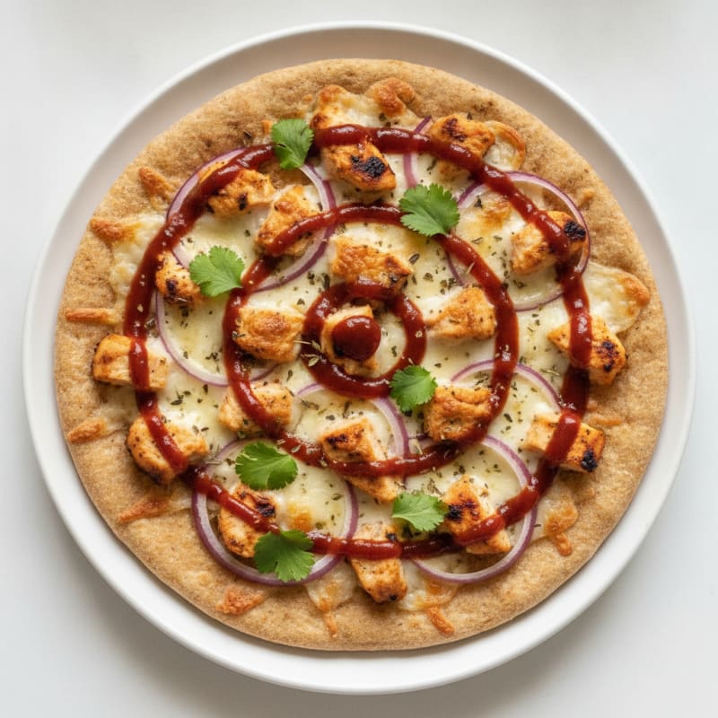 High-Protein BBQ Chicken Pizza