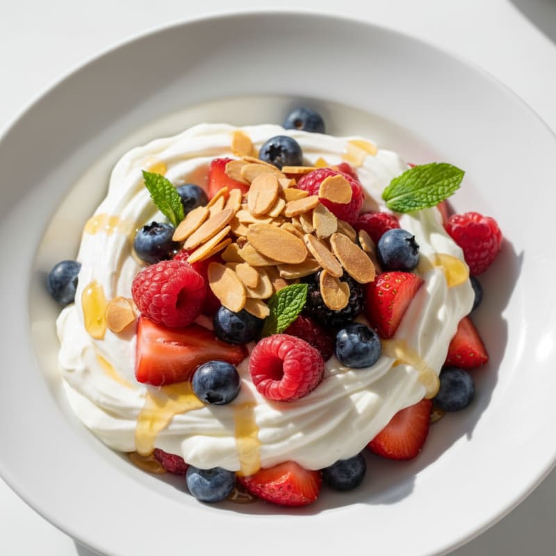 Creamy Greek Yogurt Protein Parfait with Mixed Berries