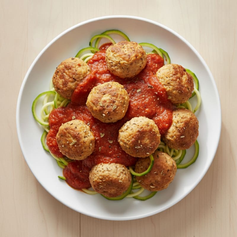 Turkey Cottage Cheese Meatballs with Marinara
