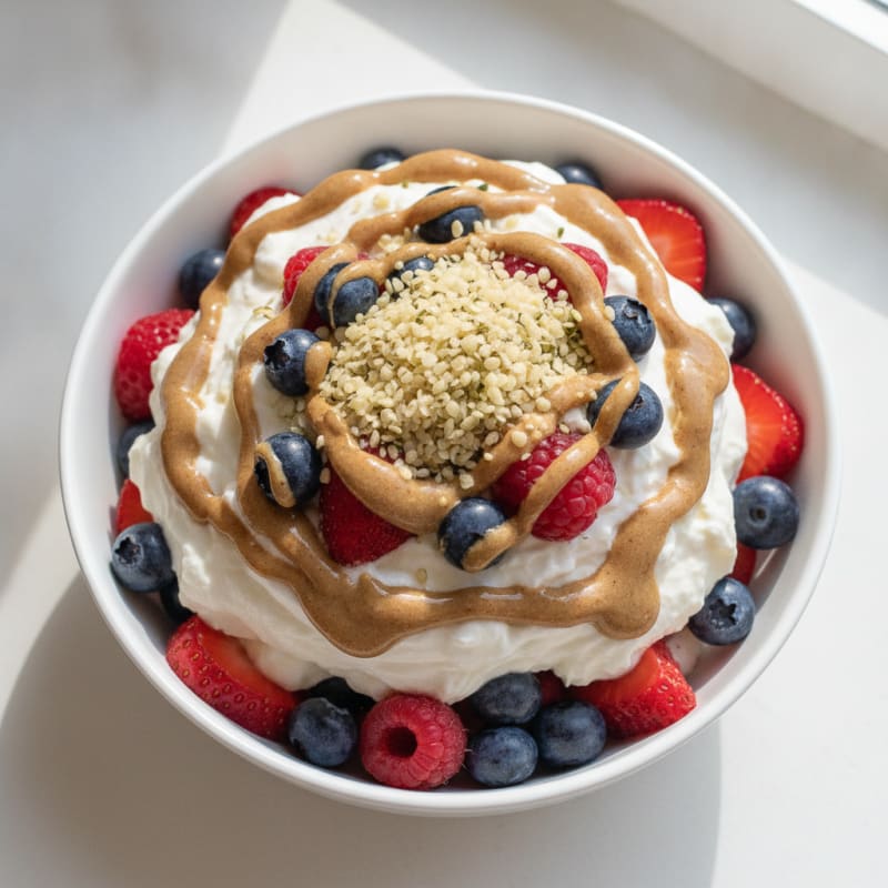 Creamy Greek Yogurt Protein Parfait with Berries