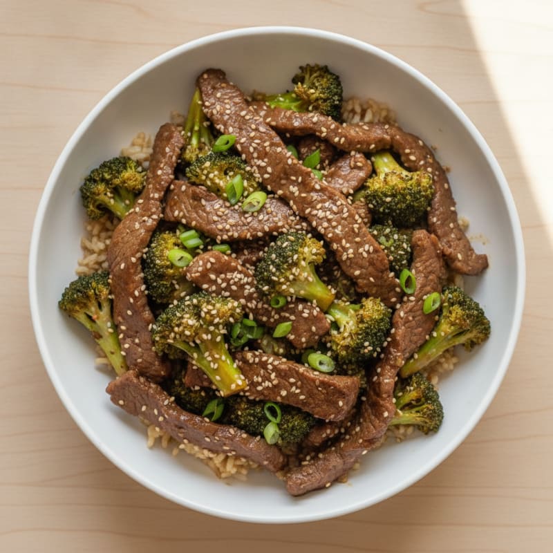 Sesame Beef and Broccoli Stir-Fry