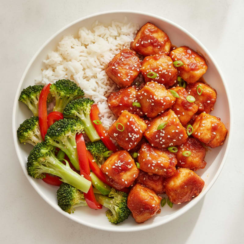 Clean General Tso's Chicken Stir-Fry