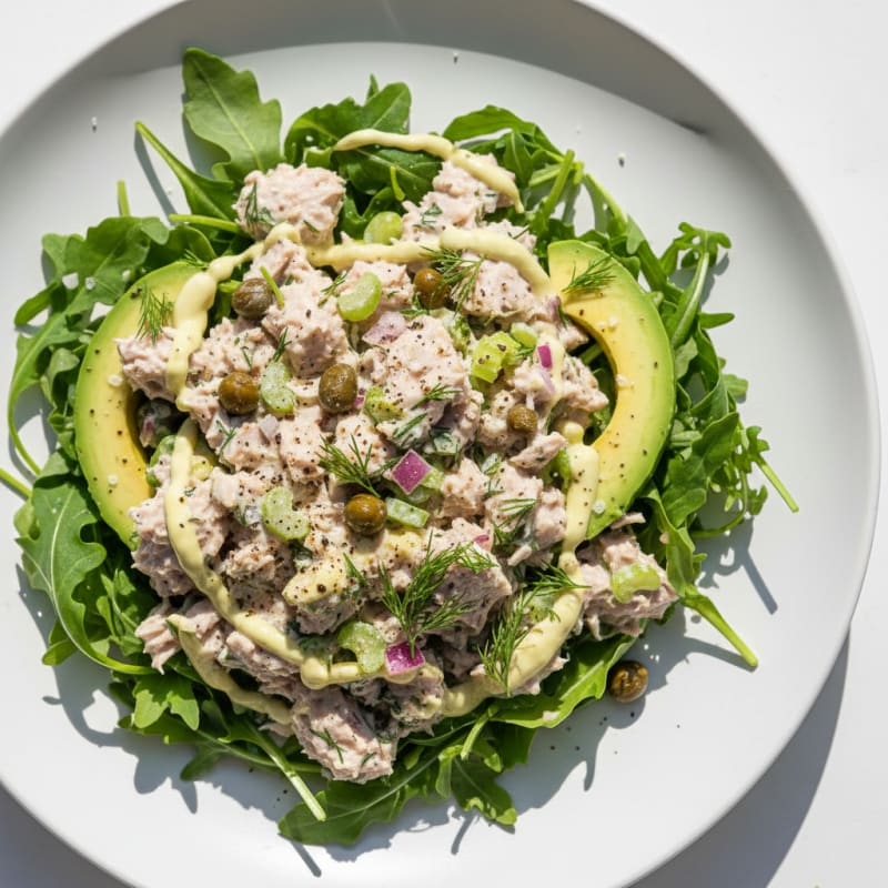 Skipjack Tuna Salad with Capers and Dill