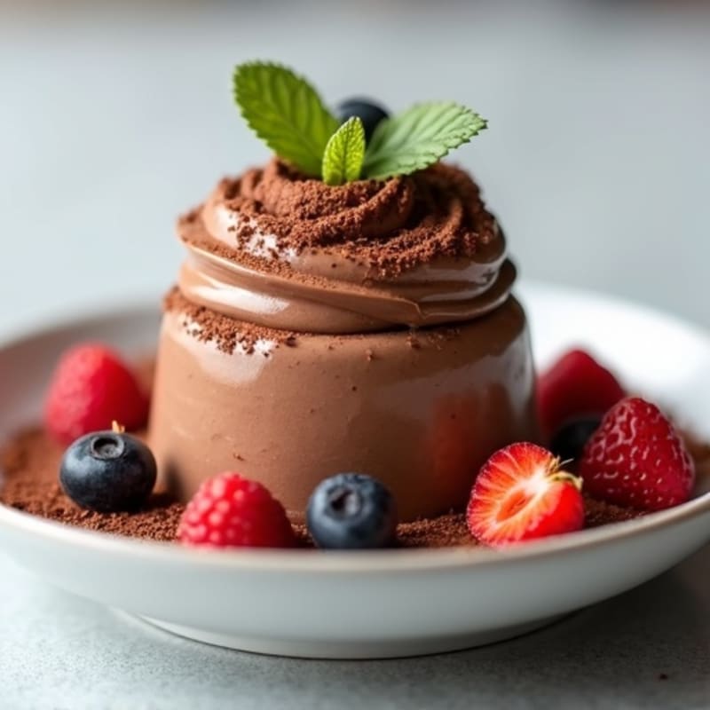Chocolate Protein Greek Yogurt Mousse