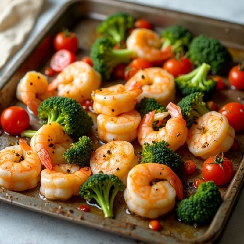 15-Minute Sheet Pan Lemon Garlic Shrimp