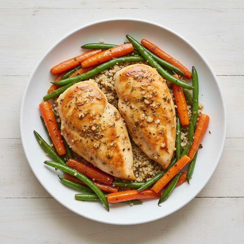 Slow Cooker Herb-Garlic Chicken Dinner