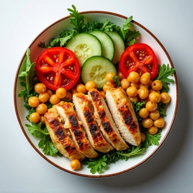Fresh Italian-Style Protein Bowl with Crunchy Vegetables