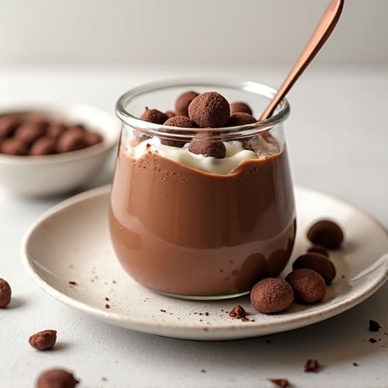Silky Chocolate Protein Pudding with Greek Yogurt