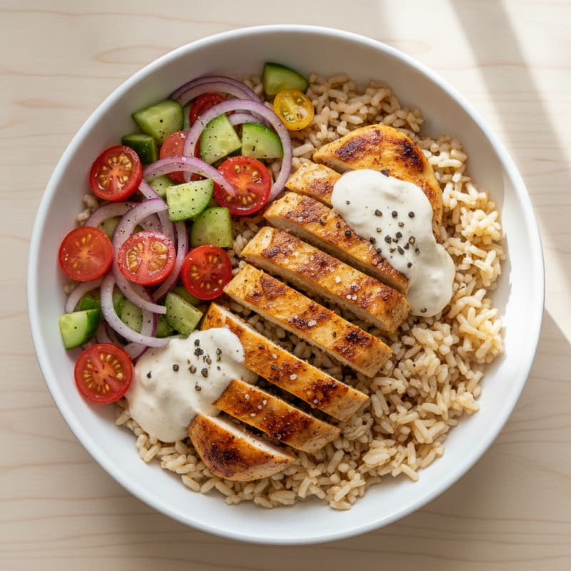 Chicken Shawarma Rice Bowl