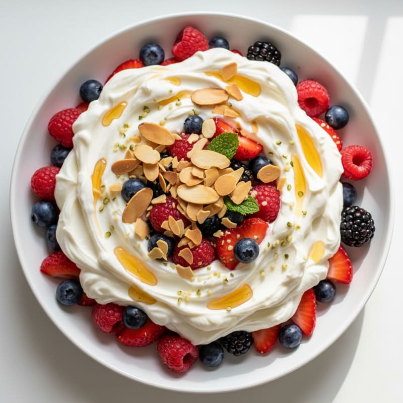 Creamy Greek Yogurt Protein Parfait with Mixed Berries