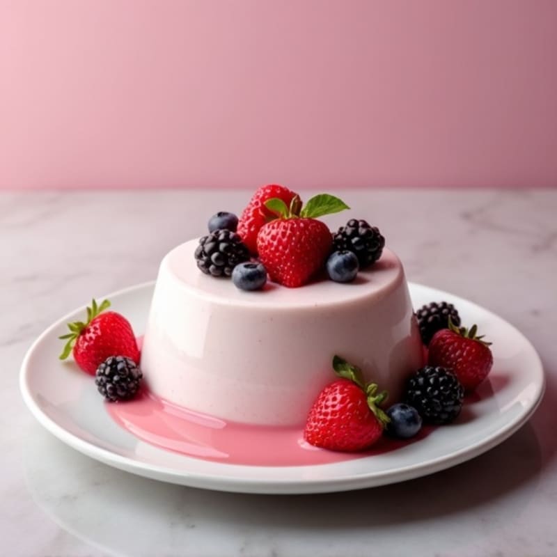 Silky Greek Yogurt Protein Mousse with Mixed Berries