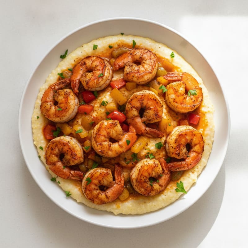 Cajun Shrimp and Creamy Grits