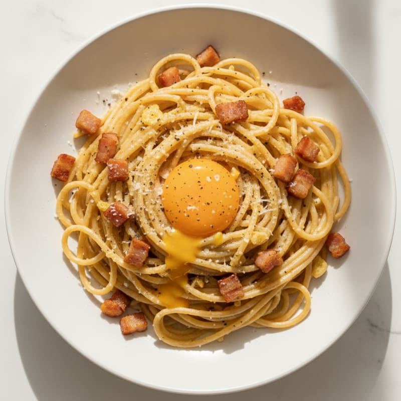 Classic Carbonara with Pancetta and Egg