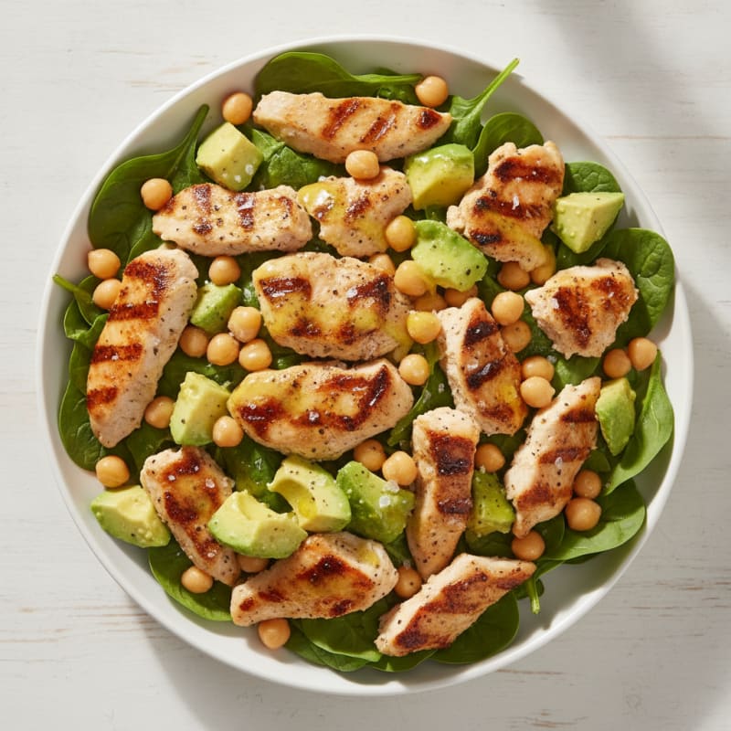 High-Protein Garbanzo & Avocado Chicken Salad
