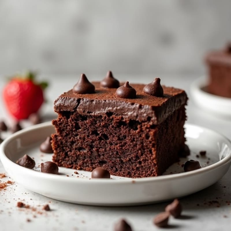 Protein-Rich Dark Chocolate Almond Flour Cake