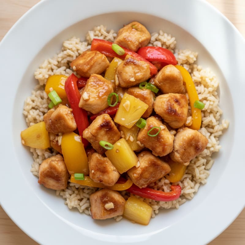 Sweet and Sour Chicken with Pineapple