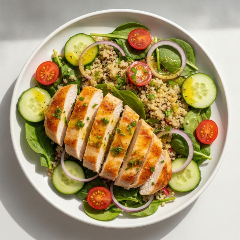 Lemon-Herb Chicken and Quinoa Salad