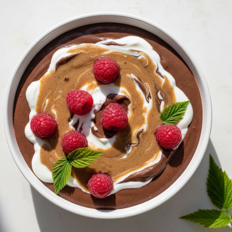 Silky Chocolate Protein Pudding with Greek Yogurt