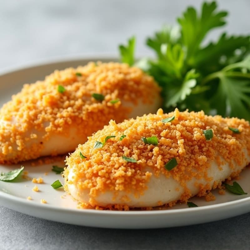 Crispy Baked Chicken with Parmesan Herb Crust