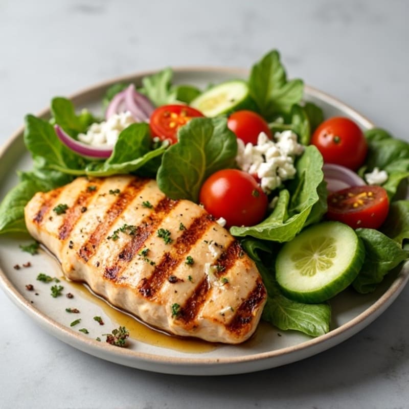 Grilled Chicken with Fresh Garden Salad