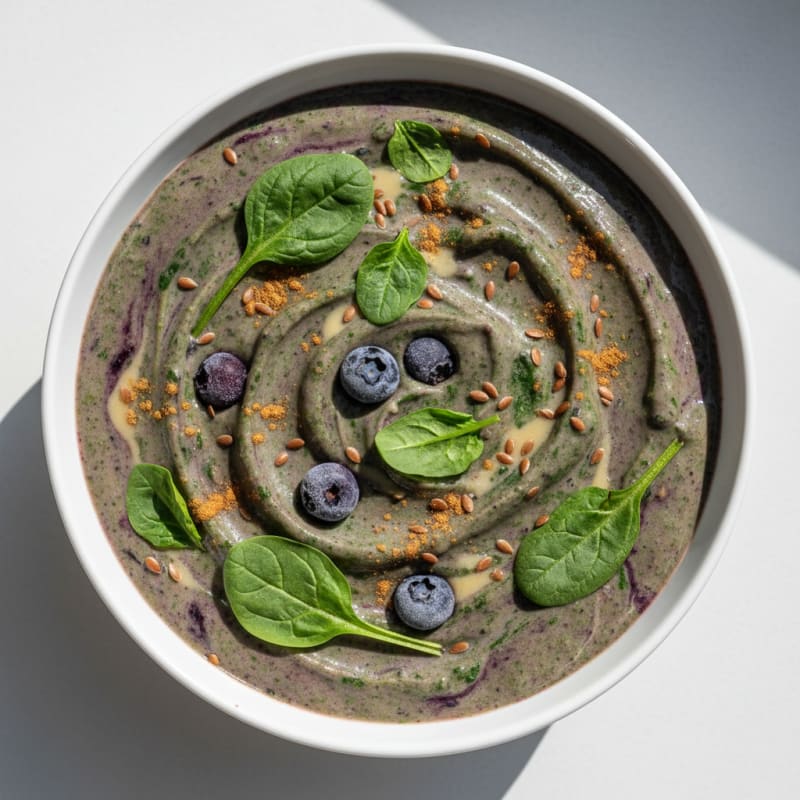 Anti-Inflammatory Blueberry Spinach Protein Smoothie