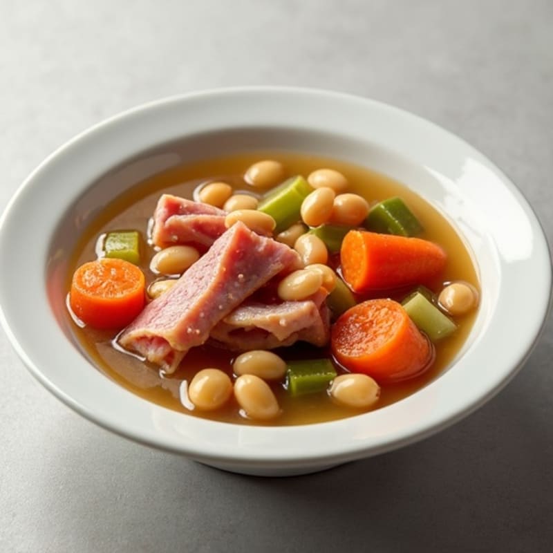 Hearty Smoked Ham and Bean Soup