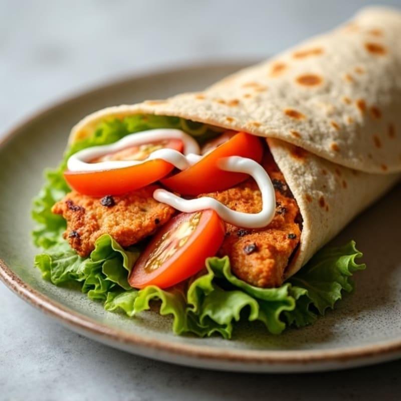 Healthy Buffalo Chicken Wrap