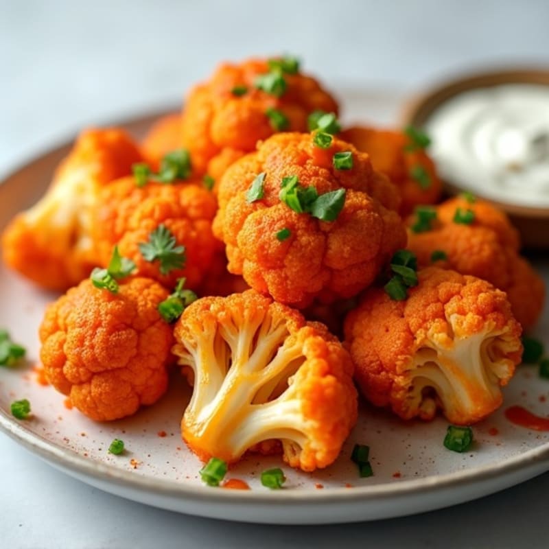 Crispy Baked Buffalo Cauliflower Wings