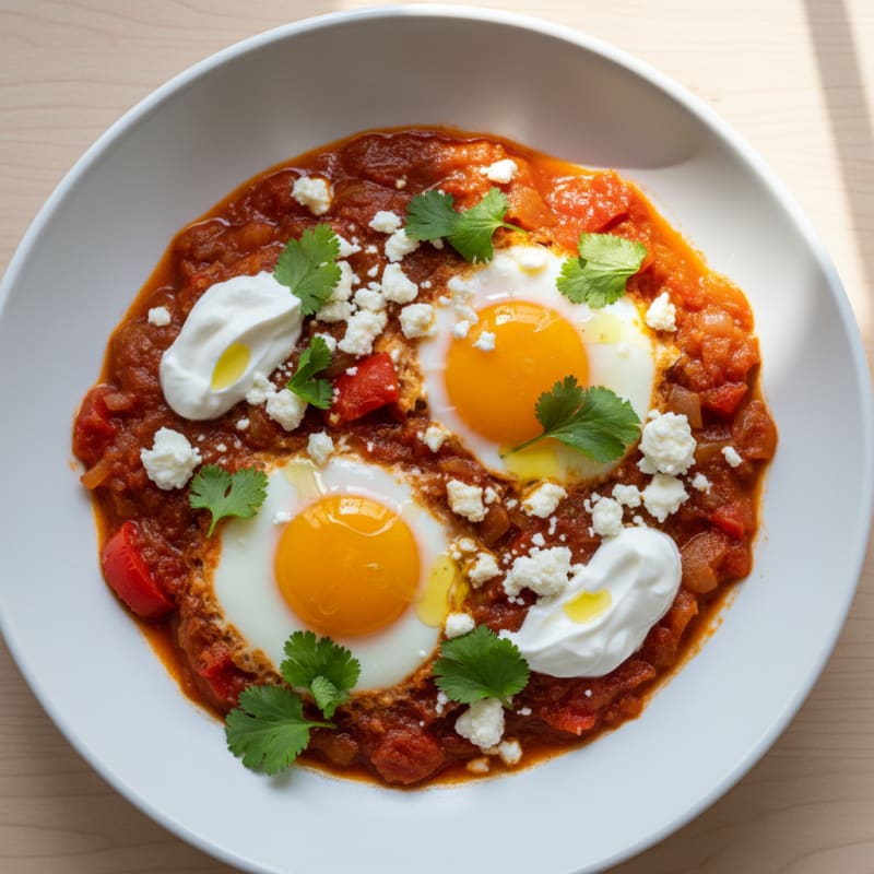 Zesty Baked Eggs with Smoky Tomato Sauce