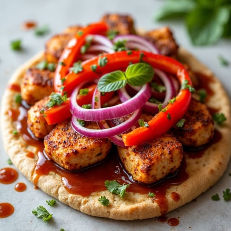 Crispy BBQ Chicken Flatbread