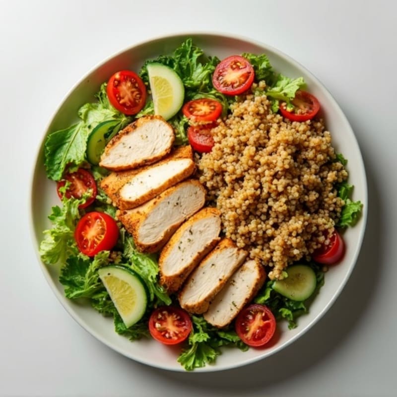 Grilled Chicken and Quinoa Salad with Lemon Vinaigrette