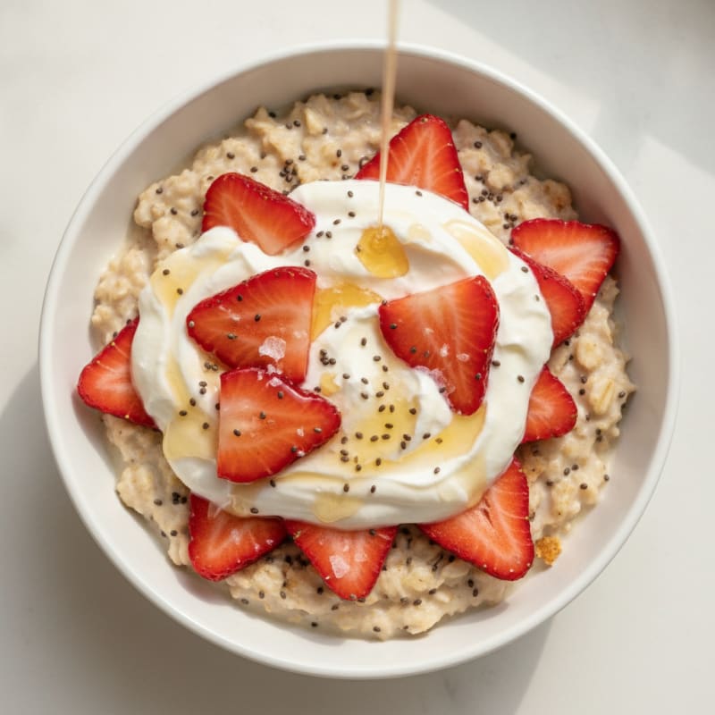 Strawberry Shortcake Overnight Oats