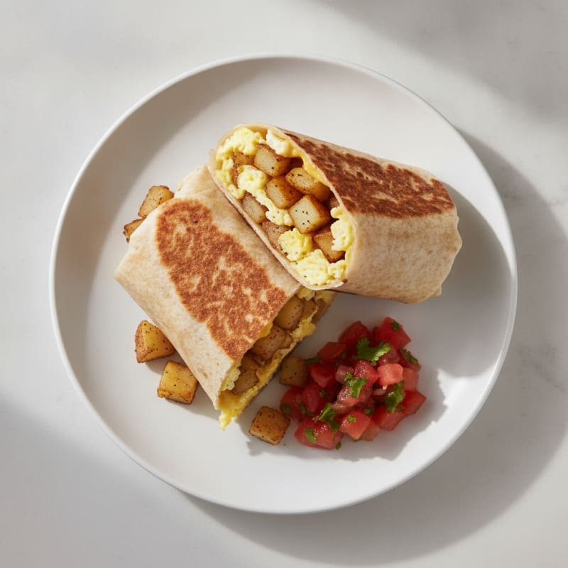 Southwestern Pepper Jack Egg Burrito