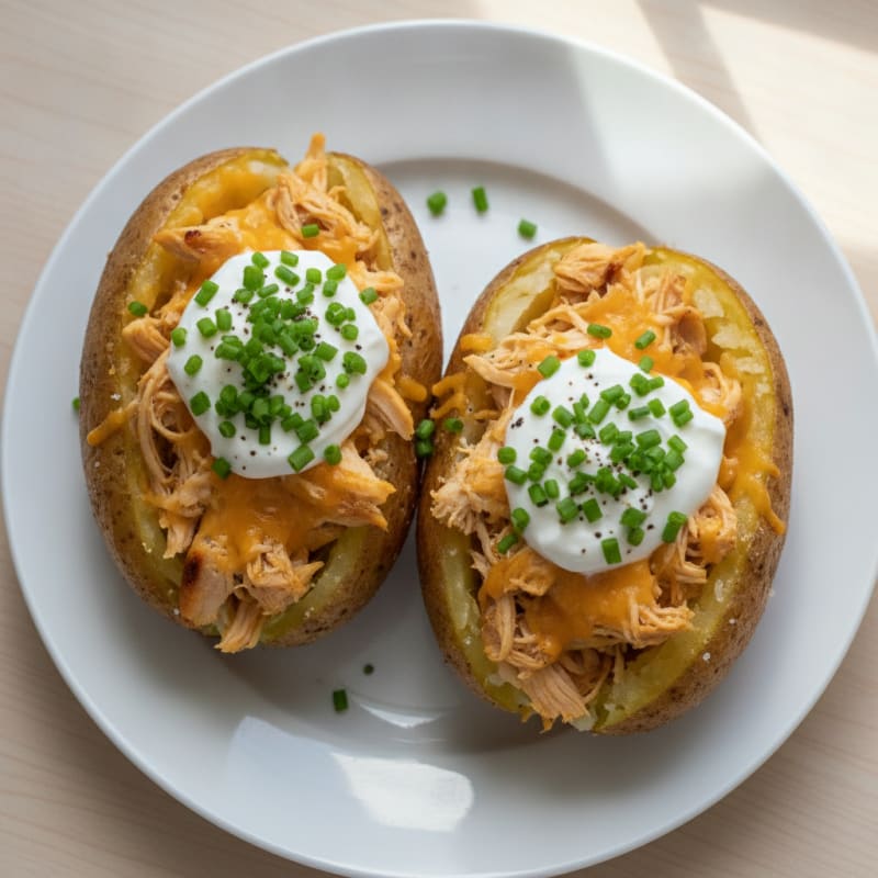 Loaded Baked Potatoes with Chives