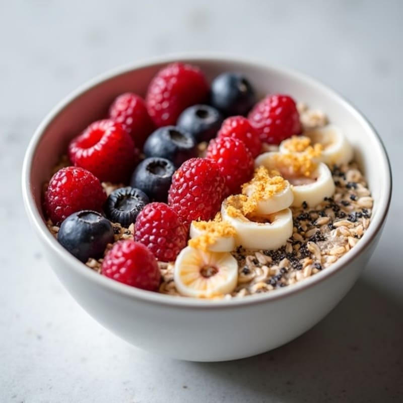 Creamy Protein Berry Overnight Oats